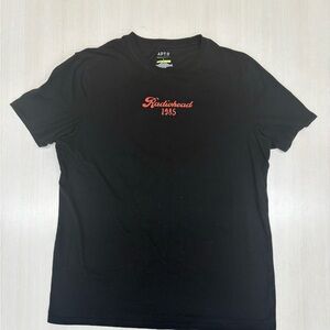 Black T-Shirt with Red Graphic